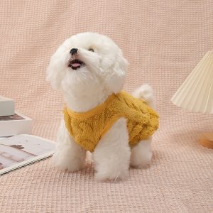 Pet Clothing, Dog Vest, Autumn And Winter Warm Clothes, Sleeveless, Comfortable, with Traction Buckle