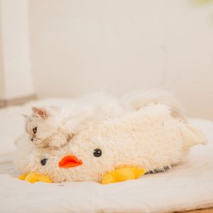 1pc Cozy Penguin Cat Bed - Soft Polyester Sleeping Pad for All Seasons, Warmth, Deep Sleeping, White with Black Accents, Perfect for Indoor Cats, Cozy Cat Bed | Playful Design | Soft Polyester Bed