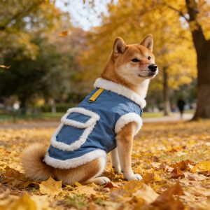 Spring And Autumn Pet Clothing with a Leash Ring, Yellow And Blue Pet Coat, Warm And Comfortable Vest for Cats And Small Dogs, Cat Jumpsuit That Keeps Pets Warm Without Restricting Their Movement, Available in Multiple Colors And Sizes